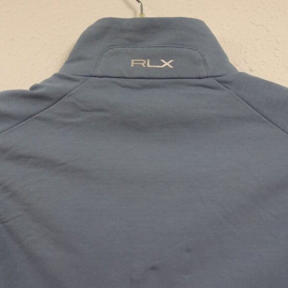 RLX Ralph Lauren Golf Vest Women's Size L Blue Full Zip Wicking Sleeveless - Picture 6 of 11